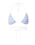 Tommy Jeans Bikini zgornji del dimno modra / bela - Pepit.si