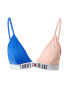 Tommy Jeans Bikini zgornji del mornarska / kraljevo modra / puder / bela - Pepit.si