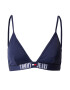 Tommy Jeans Bikini zgornji del mornarska / ognjeno rdeča / bela - Pepit.si