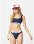 Tommy Jeans Bikini zgornji del mornarska / rdeča / bela - Pepit.si