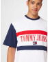 Tommy Jeans Majica mornarska / rdeča / bela - Pepit.si