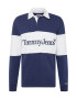 Tommy Jeans Majica 'RUGBY' mornarska / bela - Pepit.si