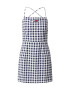 Tommy Jeans Poletna obleka 'Gingham' mornarska / ognjeno rdeča / bela - Pepit.si