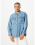 Tommy Jeans Prehodna jakna moder denim - Pepit.si