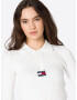 Tommy Jeans Pulover ecru / mornarska / rdeča / bela - Pepit.si