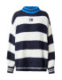 Tommy Jeans Pulover modra / mornarska / rdeča / bela - Pepit.si