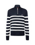 Tommy Jeans Pulover mornarska / bela - Pepit.si