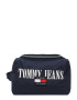 Tommy Jeans Toaletna torbica mornarska / temno rdeča / bela - Pepit.si