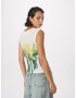 TOPSHOP Top rumena / zelena / temno zelena / bela - Pepit.si