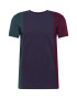 Urban Classics Majica 'Tripple Tee' mornarska / jelka / burgund - Pepit.si