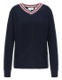 usha BLUE LABEL Pullover temno modra / melona / bela - Pepit.si