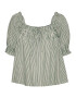 VERO MODA Bluza 'Annabelle' zelena / bela - Pepit.si