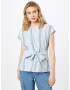 VERO MODA Bluza 'VMMILEY' moder denim / bela - Pepit.si