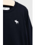 Abercrombie & Fitch Otroški longsleeve 3-pack mornarsko modra barva - Pepit.si