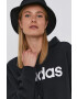 adidas Bluza ženska črna barva - Pepit.si