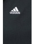 adidas Bluza ženska črna barva s kapuco - Pepit.si