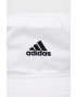 adidas Bombažni klobuk bela barva - Pepit.si