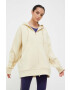 adidas by Stella McCartney Pulover od trenirke rumena barva s kapuco - Pepit.si