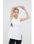 adidas by Stella McCartney Top za vadbo bela barva - Pepit.si