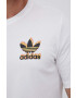 adidas Originals Bombažna kratka majica bela barva - Pepit.si