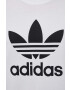 adidas Originals Bombažna kratka majica moški bela barva - Pepit.si