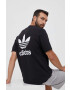 adidas Originals Bombažna kratka majica črna barva - Pepit.si