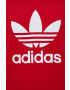 adidas Originals Bombažna kratka majica rdeča barva - Pepit.si