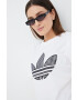 adidas Originals Bombažna kratka majica Trefoil Moments bela barva - Pepit.si