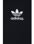 adidas Originals Bombažna mikica Adicolor ženska črna barva - Pepit.si