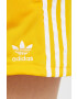 adidas Originals Kratke hlače ženski rumena barva - Pepit.si