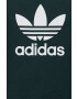 adidas Originals Otroška bombažna kratka majica zelena barva - Pepit.si