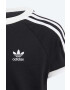 adidas Originals Otroška bombažna kratka majica 3STRIPES TEE črna barva - Pepit.si