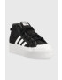 adidas Originals Otroške superge NIZZA PLATFORM MID črna barva - Pepit.si