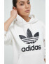 adidas Originals Pulover ženska črna barva s kapuco - Pepit.si