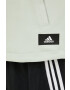 adidas Performance Bluza ženska zelena barva - Pepit.si