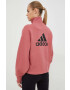 adidas Performance Bluza ženska roza barva - Pepit.si