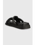 Alohas Usnjeni natikači Slip On Cross ženski črna barva S00202.25 - Pepit.si