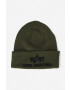 Alpha Industries Kapa 3D Beanie zelena barva - Pepit.si