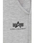 Alpha Industries Spodnji del trenirke Basic Jogger SL siva barva - Pepit.si