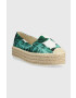 Answear Lab Espadrile zelena barva - Pepit.si