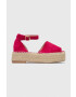 Answear Lab Espadrile roza barva - Pepit.si