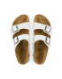 Birkenstock Natikači Arizona ženski bela barva 552683 - Pepit.si