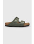 Birkenstock Natikači Arizona ženski zelena barva 1025477 - Pepit.si