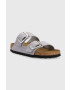 Birkenstock Natikači iz semiša Arizona Big Buckle ženski vijolična barva 1024090 - Pepit.si