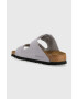 Birkenstock Natikači iz semiša Arizona Big Buckle ženski vijolična barva 1024090 - Pepit.si