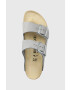 Birkenstock Natikači iz semiša Arizona BS ženski srebrna barva 1024248 - Pepit.si