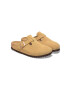 Birkenstock Natikači iz semiša Boston ženski bež barva 1026164 - Pepit.si