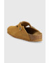 Birkenstock Natikači iz semiša Boston Corduroy ženski bež barva 1025668 - Pepit.si