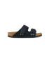 Birkenstock Natikači iz semiša Uji ženski črna barva 1024832 - Pepit.si