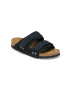 Birkenstock Natikači iz semiša Uji ženski črna barva 1024832 - Pepit.si